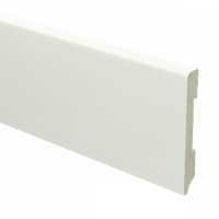 Watervaste kunststof Moderne plint 90x12 wit - lengte 240cm