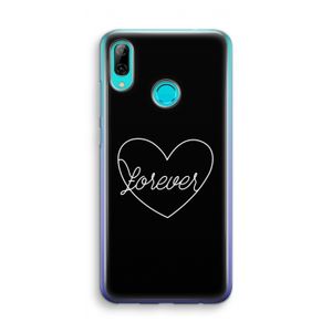 Forever heart black: Huawei P Smart (2019) Transparant Hoesje