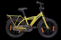 Bikefun Bike fun 18 inch jongensfiets geel no rules no limit