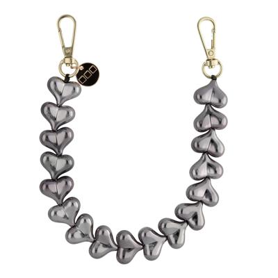 Telefoonkoord Heart - Chrome Zwart - Goud Telefoonkoord Heart - Chrome Zwart - Goud