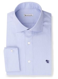BIDFILIANO - blauw dobby overhemd - Bedford 2