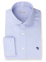 BIDFILIANO - blauw dobby overhemd - Bedford 2
