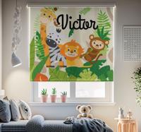 Aangepaste jungle dieren rolgordijn