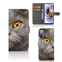 Telefoonhoesje | Met pasjeshouder | Motorola Moto G31 | G41 Britse Korthaar