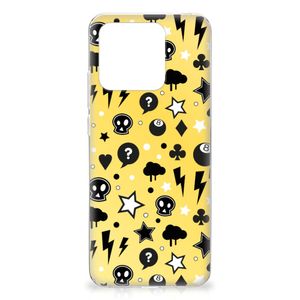 Silicone Back Case Xiaomi Redmi 10C Punk Geel