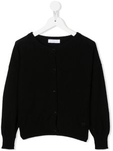 Monnalisa cardigan à encolure ronde - Noir