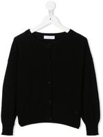 Monnalisa cardigan à encolure ronde - Noir Monnalisa cardigan à encolure ronde - Noir