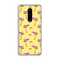 Flamingo's geel: OnePlus 8 Transparant Hoesje
