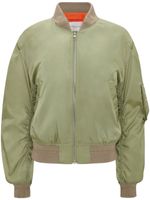 Victoria Beckham veste bomber à coupe crop - Vert - thumbnail