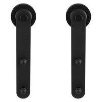Schuifdeurhanger set Varsi zwart t.b.v. extra
