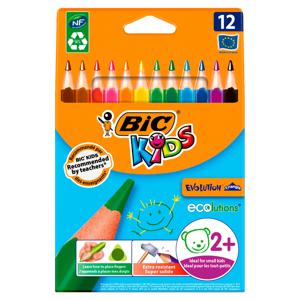 BIC Kids Evolution Triangle Meerkleurig 12 stuk(s)