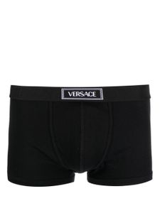 Versace boxer en coton à bande logo 90s Versace - Noir