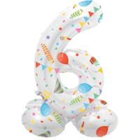 Folat folieballon staand 6 joyful party 41 cm | 20 stuks