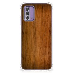 Nokia G42 Stevig Telefoonhoesje Donker Hout