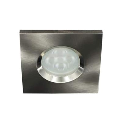 Camilla LED spot GU10 4Watt vierkant NIKKEL IP65 dimbaar