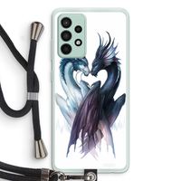 Yin Yang Dragons: Samsung Galaxy A52s 5G Transparant Hoesje met koord Yin Yang Dragons: Samsung Galaxy A52s 5G Transparant Hoesje met koord