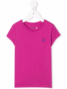 POLO RALPH LAUREN KIDS t-shirt à logo brodé - Rose