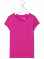 POLO RALPH LAUREN KIDS t-shirt à logo brodé - Rose