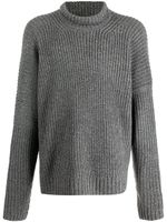 sulvam pull nervuré à col roulé - Gris