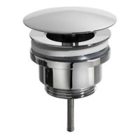 Afvoerplug Wiesbaden Caral | 5/4" | Vaste waste (niet afsluitbaar) | Messing | Rond | Chroom