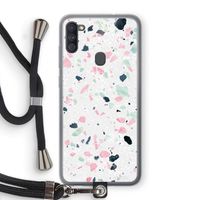 Terrazzo N°3: Samsung Galaxy A11 Transparant Hoesje met koord