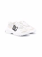 Dolce & Gabbana Kids baskets à patch logo - Blanc Dolce & Gabbana Kids baskets à patch logo - Blanc