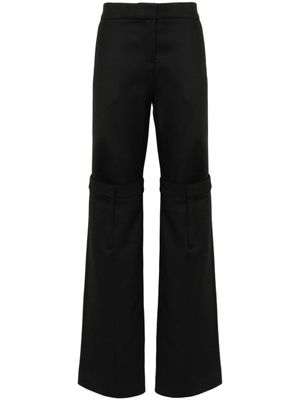 Coperni pantalon droit à design superposé - Noir