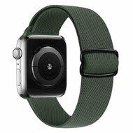 Solo Loop Nylon bandje - Groen - Geschikt voor Apple Watch 42mm / 44mm / 45mm / 49mm - thumbnail