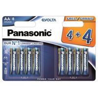 Panasonic Evolta LR6/AA Alkaline batterijen - 8 stuks.