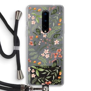 Sweet little flowers: OnePlus 8 Transparant Hoesje met koord