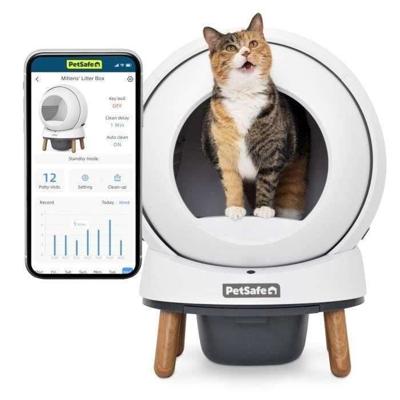 Zelfreinigende kattenbak - PETSAFE - SMART SPIN - Connected - Wit