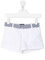 Ralph Lauren Kids short à ceinture rayée - Blanc - thumbnail