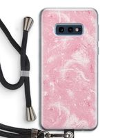 Abstract Painting Pink: Samsung Galaxy S10e Transparant Hoesje met koord