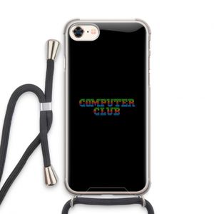 Retro: iPhone 8 Transparant Hoesje met koord