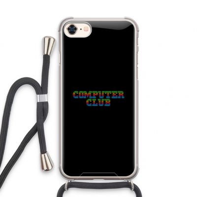 Retro: iPhone 8 Transparant Hoesje met koord
