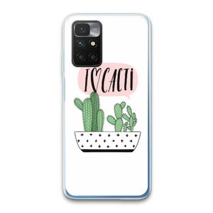 I love cacti: Xiaomi Redmi 10 Transparant Hoesje