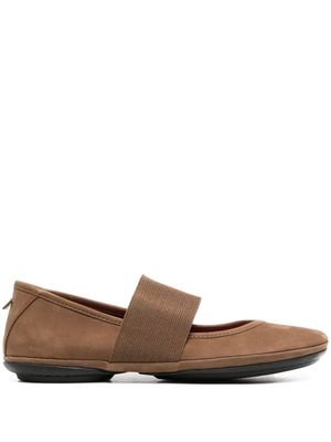 Camper ballerines Right Nina en daim - Marron
