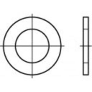 TOOLCRAFT Onderlegring Messing 100 stuk(s) TO-5447658