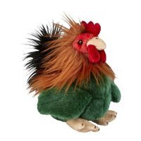 Pluche kip/haan knuffel 18 cm speelgoed   -