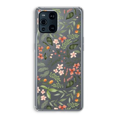 Sweet little flowers: Oppo Find X3 Transparant Hoesje