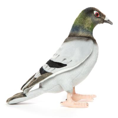 Hansa pluche duif knuffel - 29 cm - vogel knuffeldieren - luxe kwaliteit