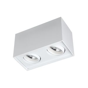 BM100-17 Opbouwarmatuur dubbel Wit