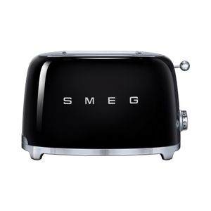 Smeg TSF01BLEU 50&apos;s style broodrooster 2X2 geschikt voor twee sneetjes brood, Zwart