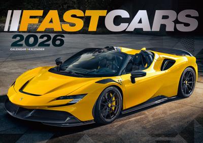 Fast Cars A3 Kalender 2026