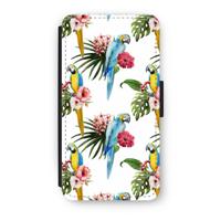 Kleurrijke papegaaien: iPhone XS Flip Hoesje - thumbnail