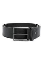 Calvin Klein ceinture à logo gravé - Noir