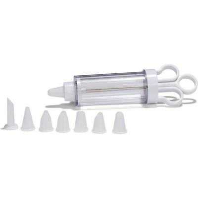 Patisse garneerspuit 19 cm transparant/wit