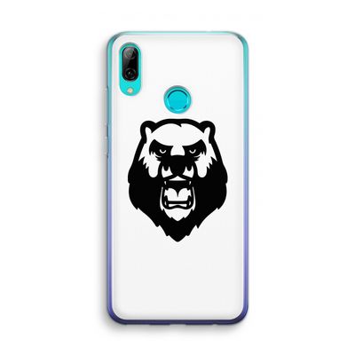 Angry Bear (white): Huawei P Smart (2019) Transparant Hoesje