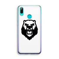 Angry Bear (white): Huawei P Smart (2019) Transparant Hoesje Angry Bear (white): Huawei P Smart (2019) Transparant Hoesje