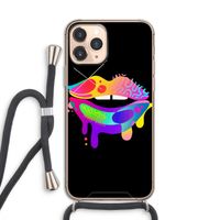 Lip Palette: iPhone 11 Pro Transparant Hoesje met koord